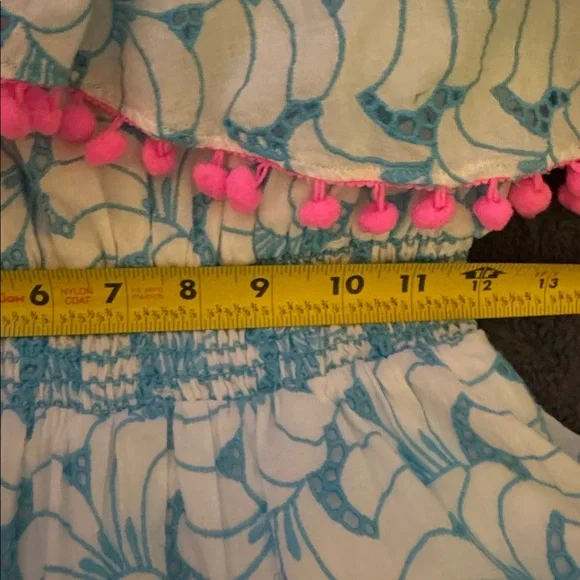 Lilly Pulitzer Addilyn one-shoulder eyelet mini dress EUC Medium - Picture 9 of 10